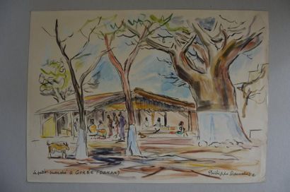 null Philippe DAUCHEZ (1900 - 1984)

[SENEGAL] Le petit marché à Gorée

Feutre, aquarelle...
