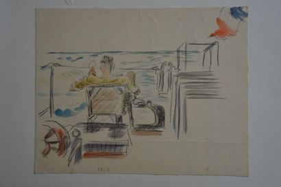 null Philippe DAUCHEZ (1900 - 1984)

3 dessins : 
Navigation, L'atelier, Détente...