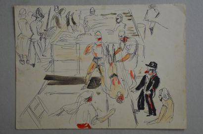 null Philippe DAUCHEZ (1900 - 1984)

9 dessins :
[CAMPAGNE DIXMUDE] A bord (annoté...