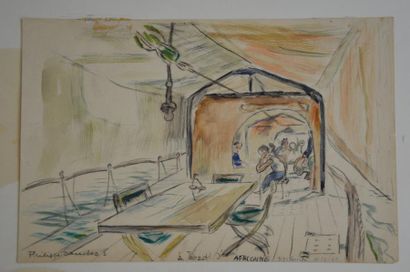 null Philippe DAUCHEZ (1900 - 1984)

3 dessins :
[DJIBOUTI] Mess d'officiers, A bord...
