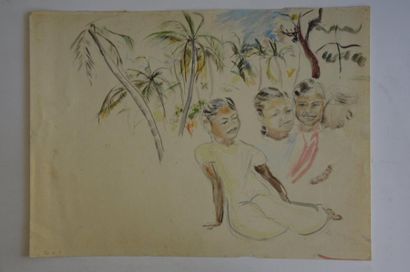 null Philippe DAUCHEZ (1900 - 1984)

5 dessins :
[COLOMBO] Pirogue (daté 19.3) Boutre...
