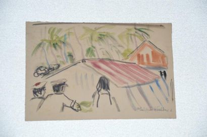 null Philippe DAUCHEZ (1900 - 1984)

3 dessins : 
[PACIFIQUE] Marins et village,...