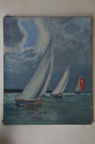 null Philippe DAUCHEZ (1900 - 1984)

2 dessins :
[MER] Yachts en course, Île montagneuse,...