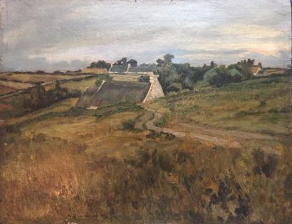 null André DAUCHEZ (1880- 1948)

Chemin en Bretagne menant au hameau

Toile

Signé...