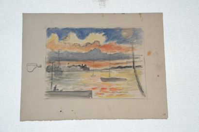 null Philippe DAUCHEZ (1900 - 1984)

11 dessins :
[ANTILLES] Etude de mer et ciel,...