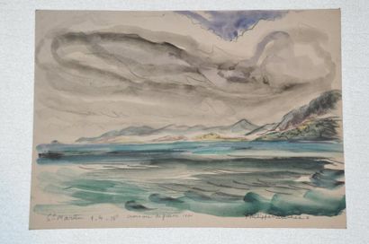 null Philippe DAUCHEZ (1900 - 1984)

11 dessins :
[ANTILLES] Etude de mer et ciel,...