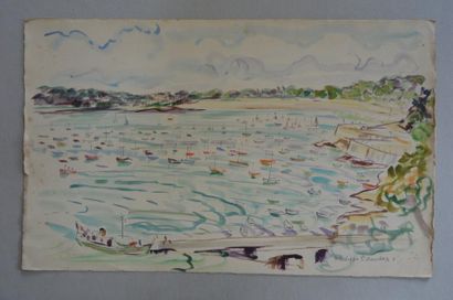 null Philippe DAUCHEZ (1900 - 1984)

2 dessins :
[BRETAGNE] Bâteaux dans la Baie,...