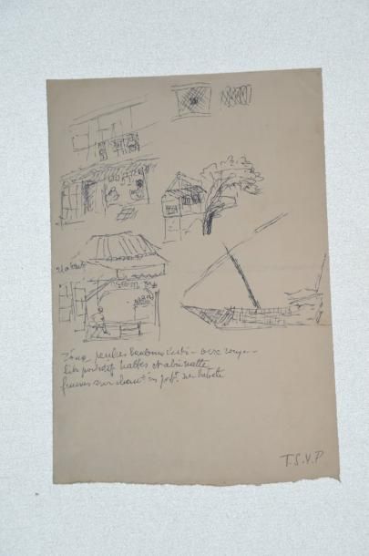 null Philippe DAUCHEZ (1900 - 1984)

11 dessins :
[BOMBAY] Cargo au bassin, croquis...