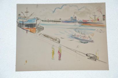 null Philippe DAUCHEZ (1900 - 1984)

11 dessins :
[BOMBAY] Cargo au bassin, croquis...