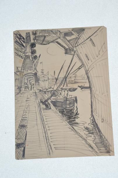 null Philippe DAUCHEZ (1900 - 1984)

11 dessins :
[BOMBAY] Cargo au bassin, croquis...