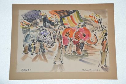 null Philippe DAUCHEZ (1900 - 1984)

6 dessins :
[CEYLAN] Marchand, Attelage, Marchand,...
