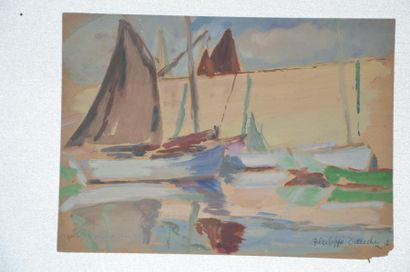 null Philippe DAUCHEZ (1900 - 1984)

9 dessins :
[BRETAGNE] Port (annoté : Canots...