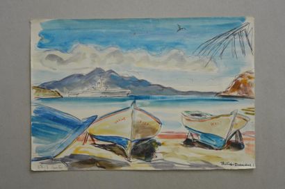 null Philippe DAUCHEZ (1900 - 1984)

11 dessins :
[ANTILLES] Palmiers et rivage,...