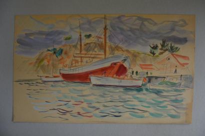 null Philippe DAUCHEZ (1900 - 1984)

7 dessins :
[MEDITERRANEE] Port marchand, Bâteau...