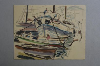 null Philippe DAUCHEZ (1900 - 1984)

6 dessins :
[MEDITERRANEE] Bâteaux à quai, Etude...