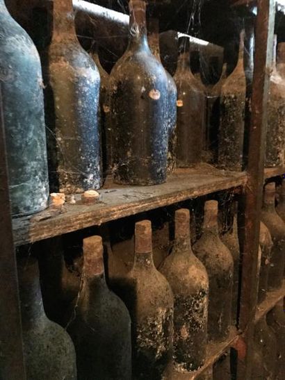 Pot gascon (2,5 litres) de bas armagnac 1848...