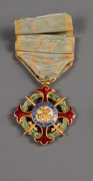 ROYAUME DES DEUX SICILES Ordre militaire royal de Saint-Georges de la Réunion, créé...