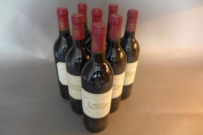 null 8 bouteilles du Château MARGAUX, 1er GCC 1993, Margaux.