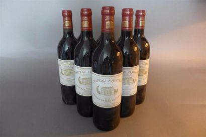 9 bouteilles du Château MARGAUX, 1er GCC...