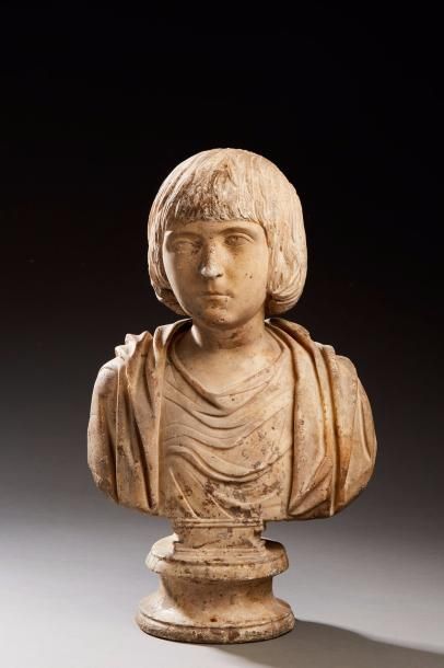 null Art romain, période antonine, troisième quart du IIe siècle de notre ère
Portrait...