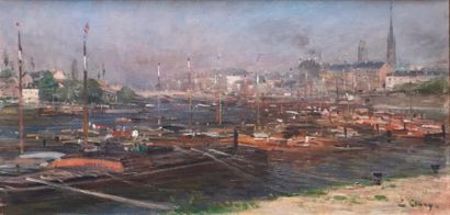 null Eugène CLARY (1856- 1929)

Le port de Rouen

Huile sur toile signée en bas à...