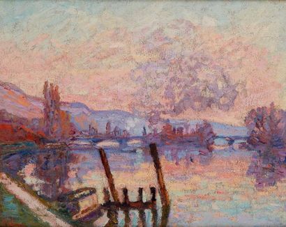null Armand GUILLAUMIN (1841-1927)

Le Pont Corneille à Rouen au crépuscule 

Huile...