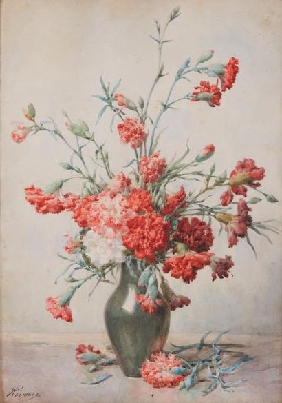 null François RIVOIRE (1842-1819)

Bouquet d'oeillets

Aquarelle signée en bas à...