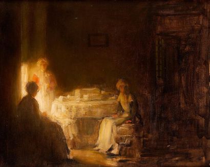 null Joseph BAIL (1862-1921)

Les lingères, étude

Huile sur toile

33 x 41 cm

Dans...