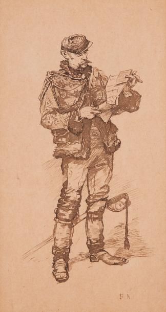 null Ferdinand HEILBUTH (1826-1889)

Deux soldats

Deux dessins à l'encre, monogrammés...
