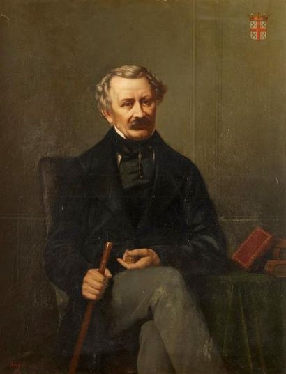 null Auguste LEGRAS (1817-1887)

Portrait de Casimir de Sainte-Aldegonde assis tenant...
