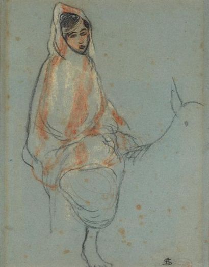 null André SUREDA (1872-1930)

Orientale sur un âne

Crayons, porte le cachet d'atelier...