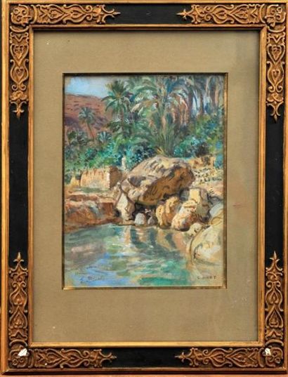 null Etienne DINET (1861-1829)

Oasis de Bou Saada

Aquarelle et gouache signée en...