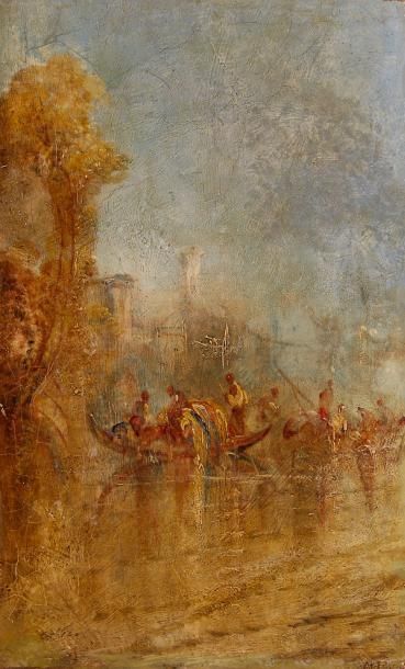 null Ecole du XIXe siècle

Vue de Venise

Huile sur toile.

48 x 29.5 cm