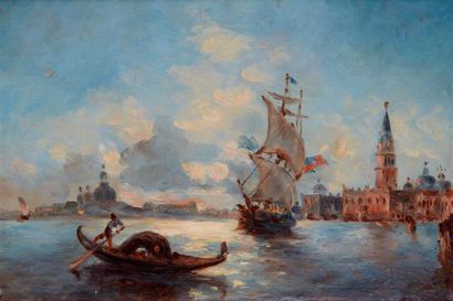 null École du XIXe siècle

Vue de Venise

Huile sur toile (restauration).

24 x 35...