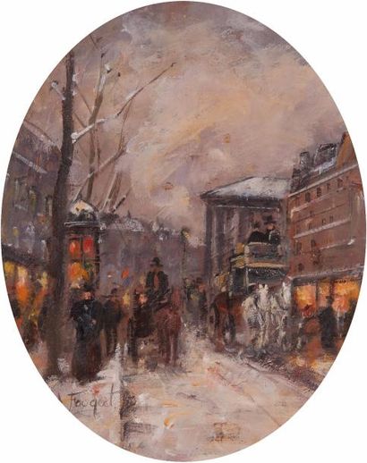 null Armand FOUQUET (1904)

Boulevard des Capucines sous la neige.

Huile sur carton...