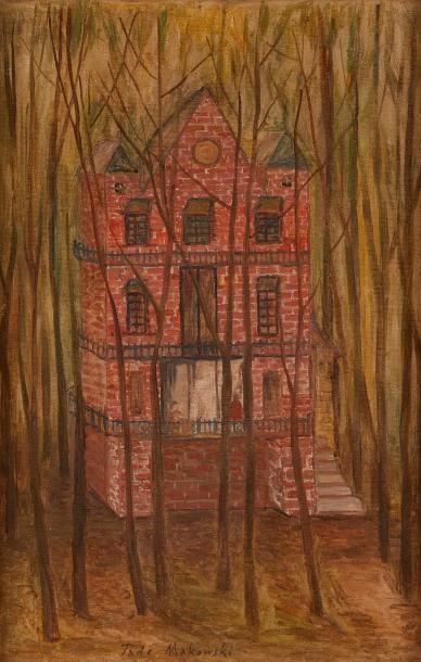 null Tadeusz MAKOWSKI (1882-1932) 

Paysage à la maison rouge

Toile signée au milieu...