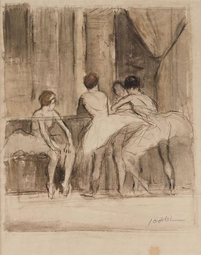 null Emmanuel Charles JODELET (1883-1969)

Les danseuses à la barre

Lavis et aquarelle,...