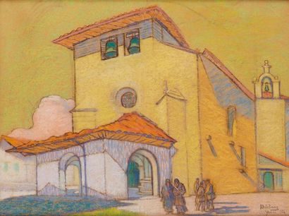 null Robert-Adrien DELETANG (1874-1951)

Eglise basque

Pastel signé et daté 1924...