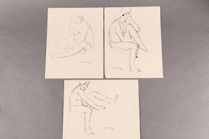 null Marcel LENOIR (1872-1931)

Nus féminins

Lot de trois études sur papier, encre...