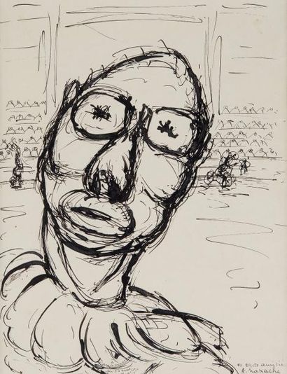 null Armand NAKACHE (1894-1976)

Le clown sur la piste

Encre de Chine, signée en...