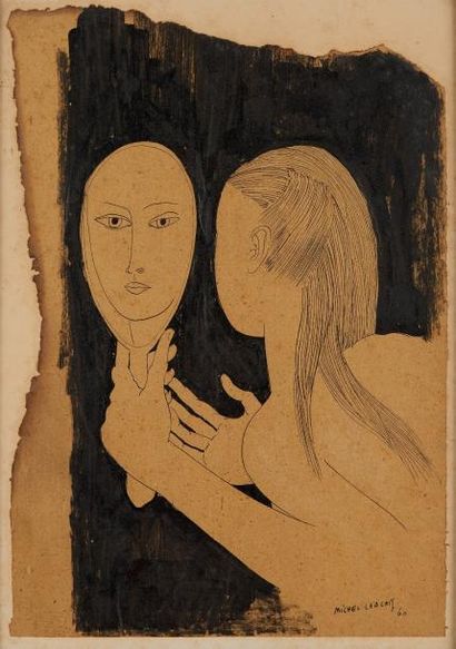 null Michel LABLAIS (1925)

Femme au miroir psyché

Encre de Chine, signée en bas...