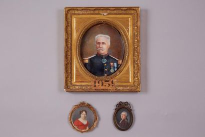 null ALLIER-PETEL

Portrait d'un officier en tenue portant des décorations

Miniature,...
