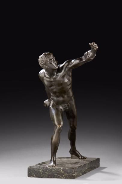 null D'après l'ANTIQUE

Gladiateur Borghese

Bronze à patine brune. Sur un socle...