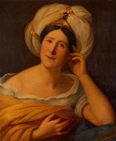null Entourage de Louis HERSENT (1777-1860)

Portrait de femme en Ottomane

Huile...