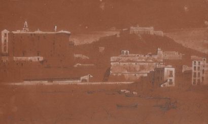 null François d'ORLEANS Prince de JOINVILLE (1818-1900)

Vue de Naples prise du Môle

Crayon,...