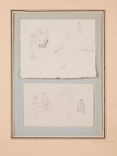 null Jules COIGNET (1798-1860)

Deux feuilles d'étude

Mine de plomb, annotées

15.5...