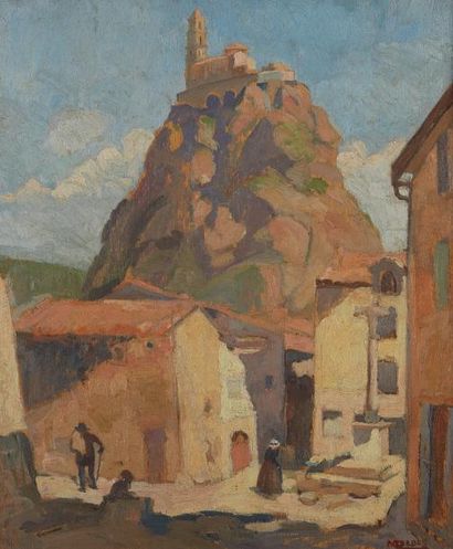 Marthe DEBES (1893-?) Saint Michel d'Aiguille, Le Puy en Velais
Huile sur panneau...