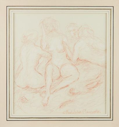 Rodolphe PLANQUETTE (1926) Etudes de nus
Suite de 5 sanguines, signées (sauf une...