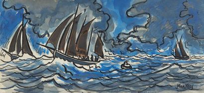 John MARKEYS ROBINSON (1918-1999) Trois paysages et marines
Aquarelles signées en...
