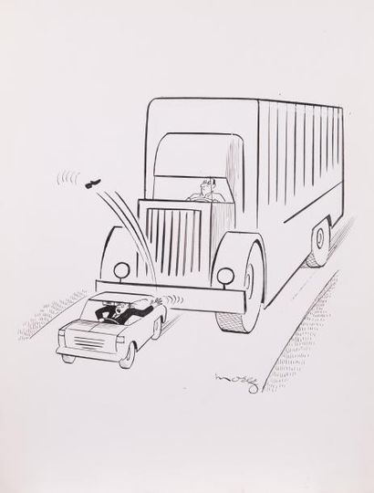 Henri MOREZ (1922-2017)

Le gros camion

Encre...